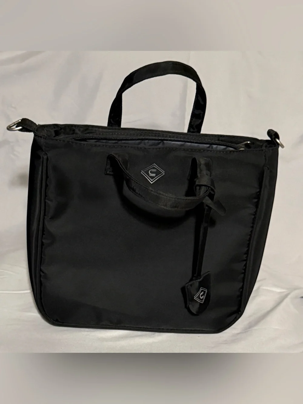 Black Women's Tote Bag with crossbody strap - Concealed Carry Purse NWOT